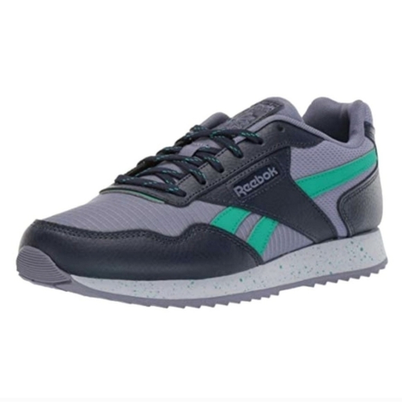 REEBOK Classic Harman Run Sneaker Navy/ Emerald/Wased Indigo Mens size 6
